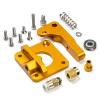 Aluminium MK8 Bowden Extruder Upgrade kit goud links