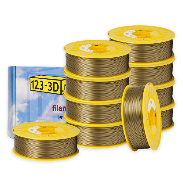 123-3D Filament 10-pack brons 1,75 mm PLA 1,1 kg (Jupiter serie)  DFE20335 - 1