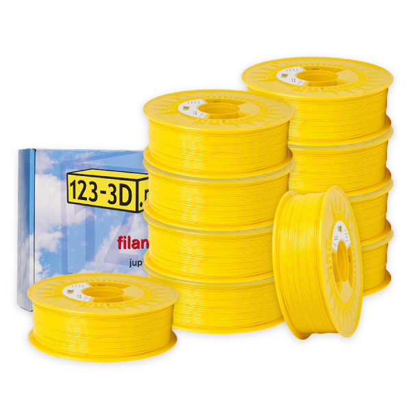 123-3D Filament 10-pack geel 1,75 mm PLA 1,1 kg (Jupiter serie)  DFE20327 - 1
