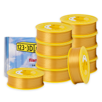 123-3D Filament 10-pack goud 1,75 mm PLA 1,1 kg (Jupiter serie)  DFE20333