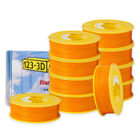 123-3D Filament 10-pack oranje 1,75 mm PLA 1,1 kg (Jupiter serie)  DFE20329