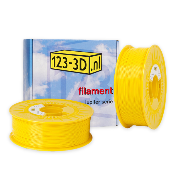 123-3D Filament 2-pack geel 1,75 mm PLA 1,1 kg (Jupiter serie)  DFE20290 - 1