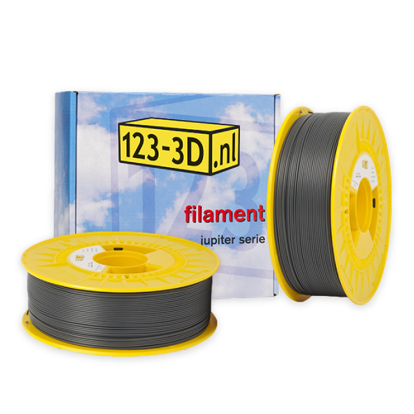 123-3D Filament 2-pack grijs 1,75 mm PLA 1,1 kg (Jupiter serie)  DFE20287 - 1