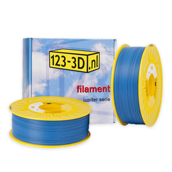 123-3D Filament 2-pack hemelsblauw 1,75 mm PLA 1,1 kg (Jupiter serie)  DFE20297 - 1