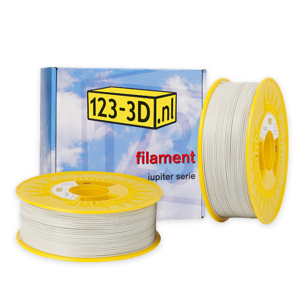 123-3D Filament 2-pack lichtgrijs 1,75 mm PLA 1,1 kg (Jupiter serie)  DFE20301 - 1