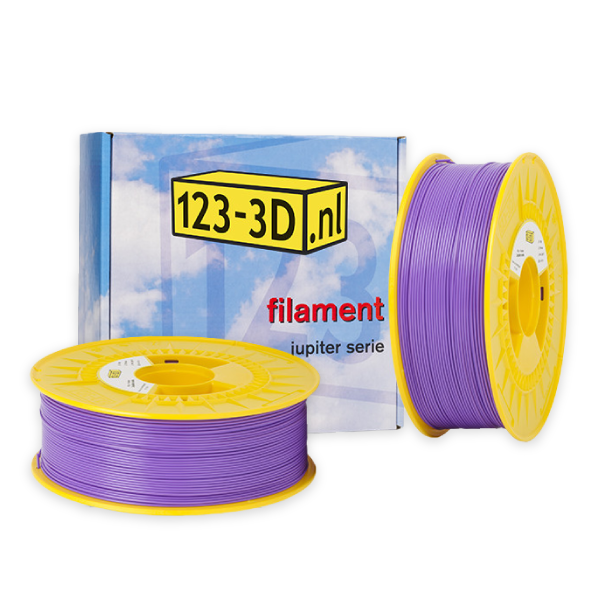 123-3D Filament 2-pack paars 1,75 mm PLA 1,1 kg (Jupiter serie)  DFE20299 - 1