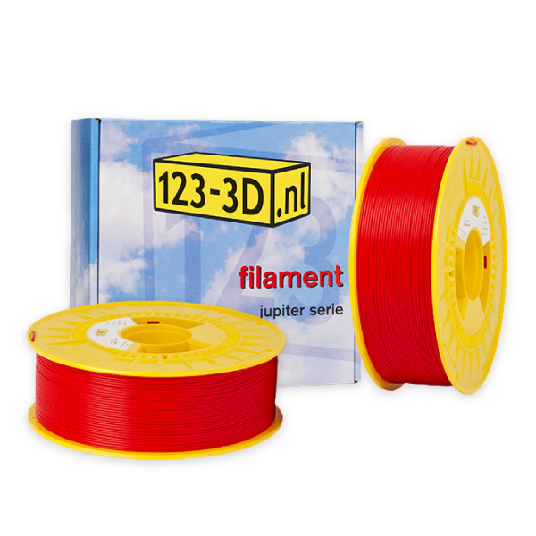 123-3D Filament 2-pack rood 1,75 mm PLA 1,1 kg (Jupiter serie)  DFE20288 - 1
