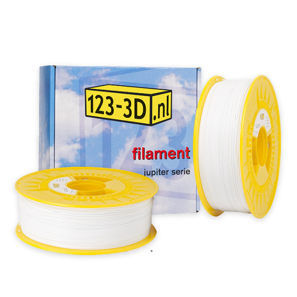 123-3D Filament 2-pack sneeuwwit 1,75 mm PLA 1,1 kg (Jupiter serie)  DFE20291 - 1