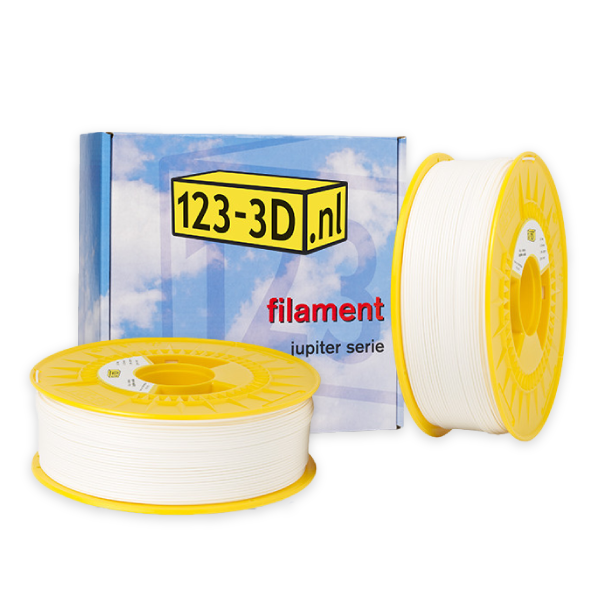 123-3D Filament 2-pack wit 1,75 mm PLA 1,1 kg (Jupiter serie)  DFE20286 - 1