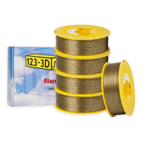 123-3D Filament 5-pack brons 1,75 mm PLA 1,1 kg (Jupiter serie)  DFE20315
