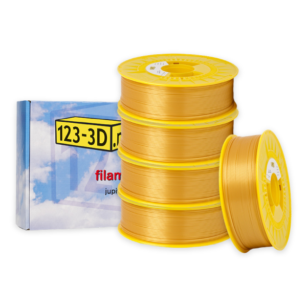 123-3D Filament 5-pack goud 1,75 mm PLA 1,1 kg (Jupiter serie)  DFE20313 - 1