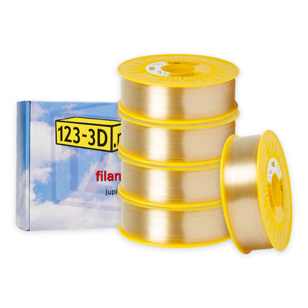 123-3D Filament 5-pack neutraal 1,75 mm PLA 1,1 kg (Jupiter serie)  DFE20310 - 1