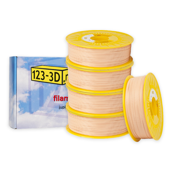123-3D Filament 5-pack nude 1,75 mm PLA 1,1 kg (Jupiter serie)  DFE20317 - 1