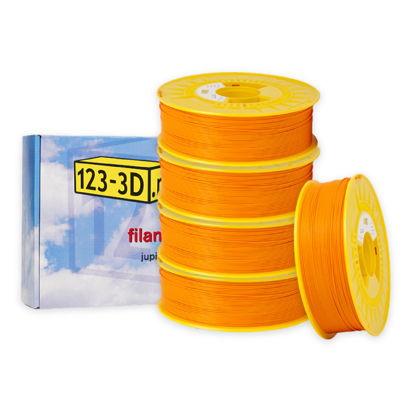 123-3D Filament 5-pack oranje 1,75 mm PLA 1,1 kg (Jupiter serie)  DFE20309 - 1