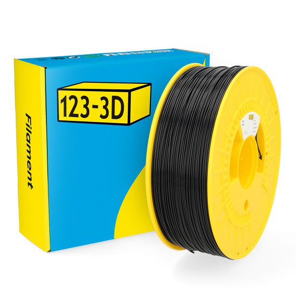 123-3D Filament ABS Zwart 1,75 mm 1 kg  DHM00139 - 1