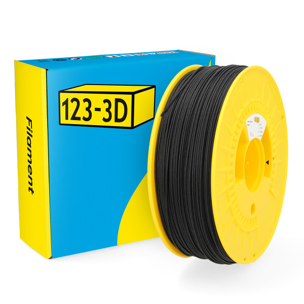 123-3D Filament ASA CF10 Zwart 1,75 mm 1 kg  DHM00159 - 1