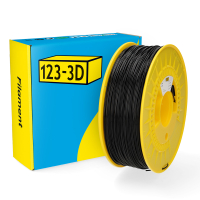 123-3D Filament PCTG Zwart 1,75 mm 1 kg  DHM00233