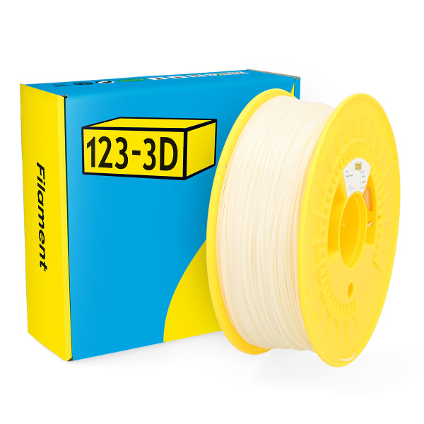 123-3D Filament PLA Crème Wit 1,75 mm 1 kg  DHM00023 - 1