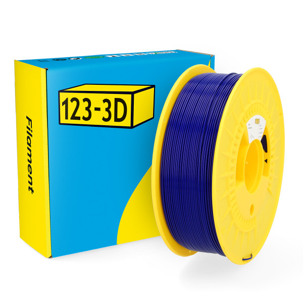 123-3D Filament PLA Donkerblauw 1,75 mm 1 kg  DHM00005 - 1