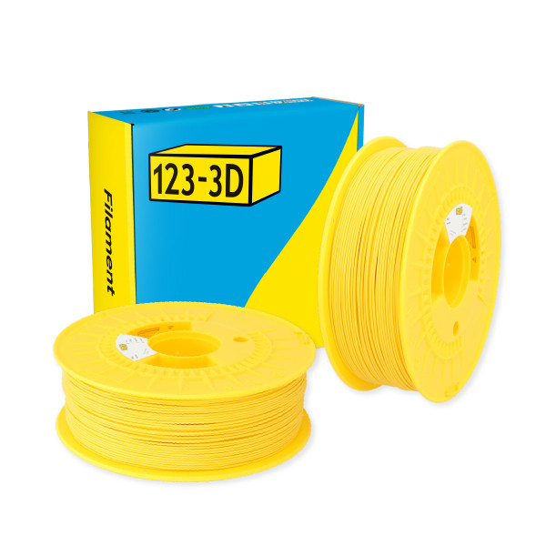 123-3D Filament PLA Geel 1,75 mm 2-pack 1 kg  DHM10006 - 1