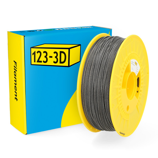 123-3D Filament PLA Glitter Antraciet 1,75 mm 1 kg  DHM00064 - 1