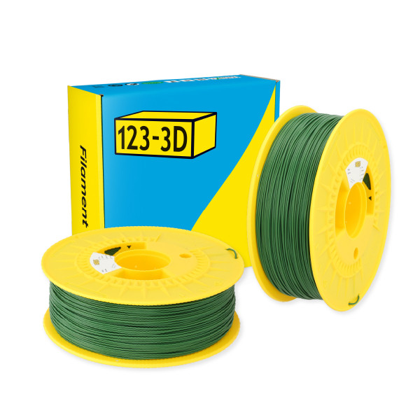 123-3D Filament PLA Groen 1,75 mm 2-pack 1 kg  DHM10015 - 1