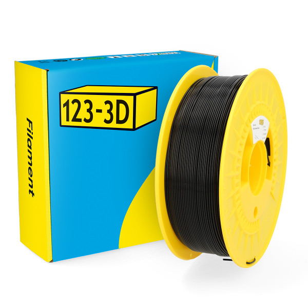 123-3D Filament PLA High Speed Zwart 1,75 mm 1 kg  DHM00037 - 1