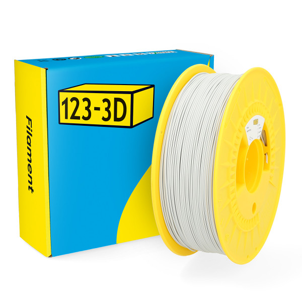 123-3D Filament PLA Lichtgrijs 1,75 mm 1 kg  DHM00017 - 1