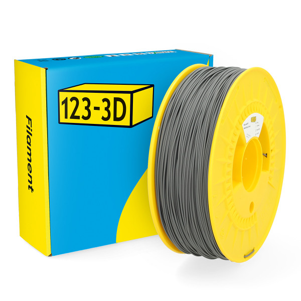 123-3D Filament PLA Mat Donkergrijs 1,75 mm 1 kg  DHM00101 - 1