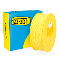 123-3D Filament PLA Mat Geel 1,75 mm 1 kg  DHM00107