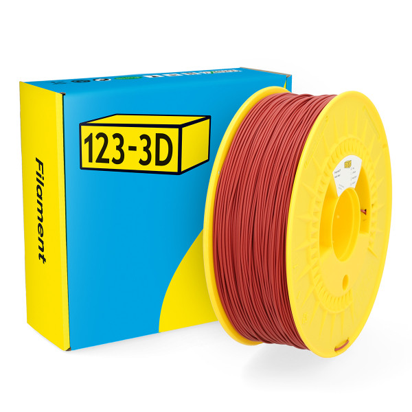 123-3D Filament PLA Mat Rood 1,75 mm 1 kg  DHM00100 - 1