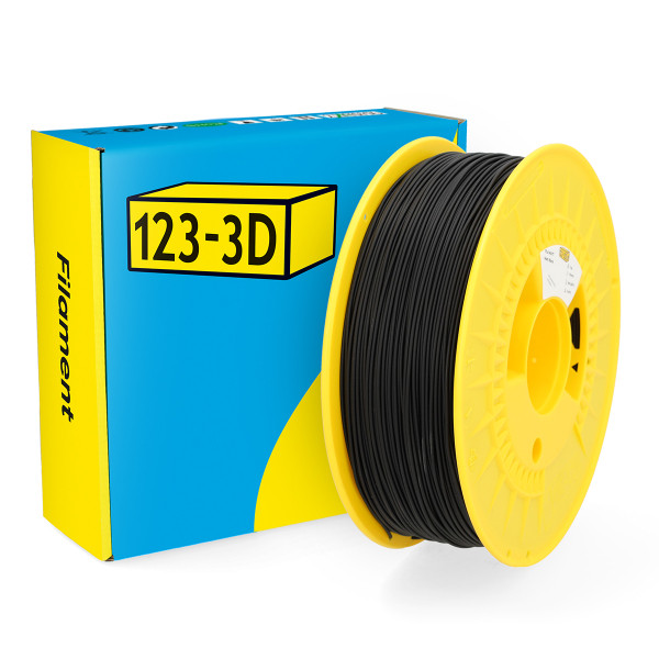 123-3D Filament PLA Mat Zwart 1,75 mm 1 kg  DHM00102 - 1