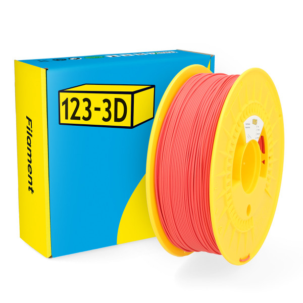 123-3D Filament PLA Pastel Rood 1,75 mm 1 kg  DHM00052 - 1