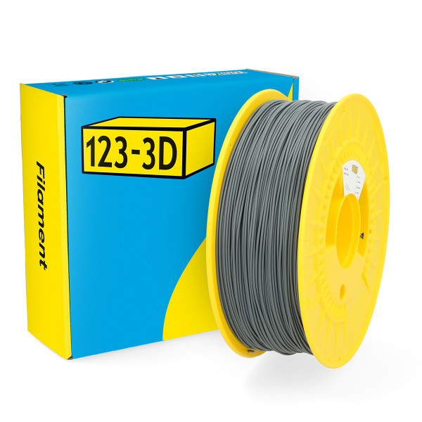 123-3D Filament PLA Pro Donkergrijs 1,75 mm 1 kg  DHM00095 - 1