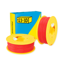 123-3D Filament PLA Rood 1,75 mm 2-pack 1 kg  DHM10036