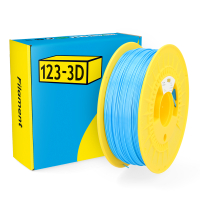 123-3D Filament PLA Satijn Lichtblauw 1,75 mm 1 kg  DHM00067