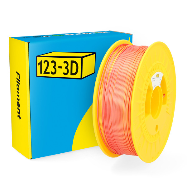 123-3D Filament PLA Satijn Regenboog Vuurvlam 1,75 mm 1 kg  DHM00116 - 1