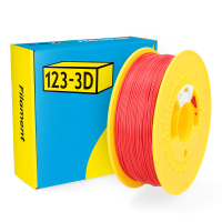 123-3D Filament PLA Satijn Rood 1,75 mm 1 kg  DHM00072