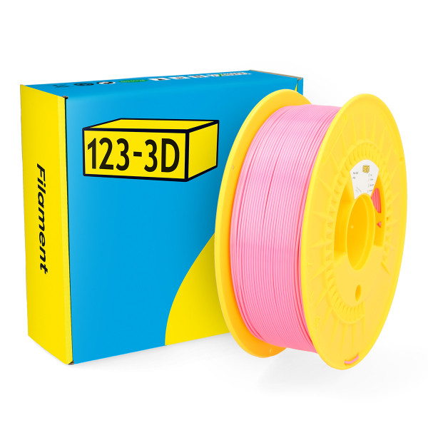 123-3D Filament PLA Satijn Roze 1,75 mm 1 kg  DHM00076 - 1