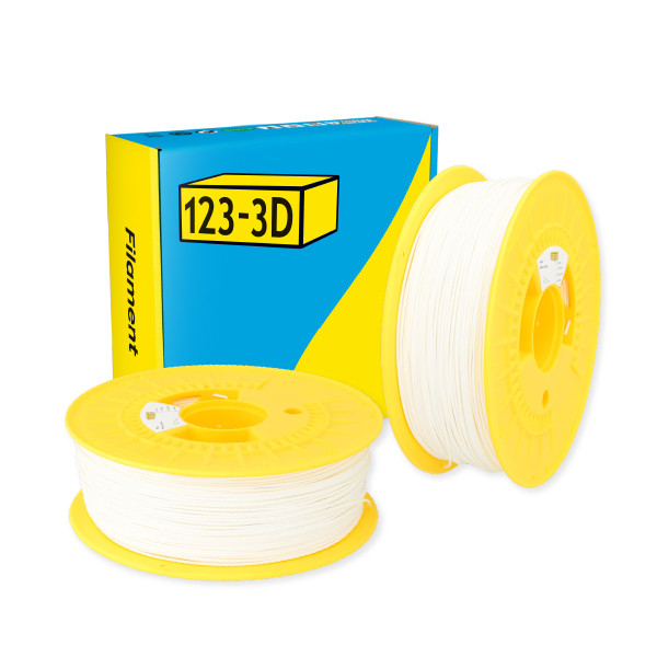 123-3D Filament PLA Sneeuwwit 1,75 mm 2-pack 1 kg  DHM10039 - 1