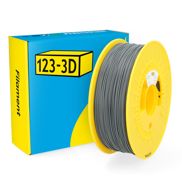 123-3D Filament PLA Tough Donkergrijs 1,75 mm 1 kg  DHM00044 - 1