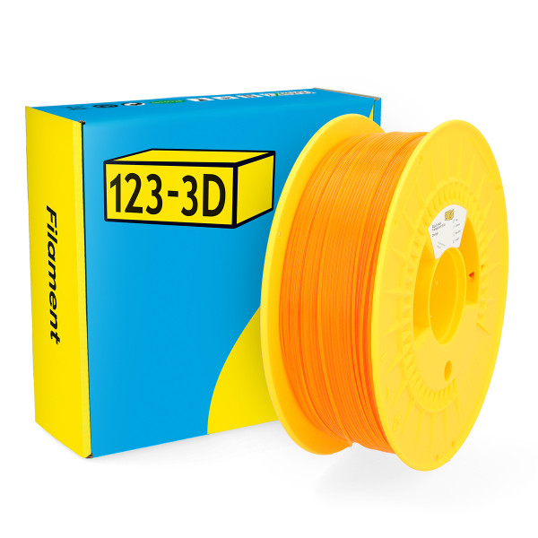 123-3D Filament PLA Transparant Oranje 1,75 mm 1 kg  DHM00083 - 1