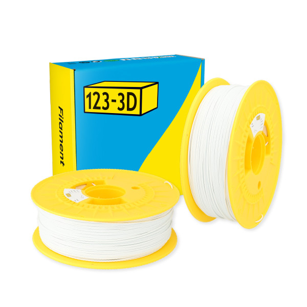 123-3D Filament PLA Wit 1,75 mm 2-pack 1 kg  DHM10042 - 1