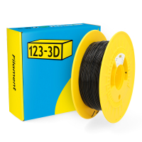 123-3D Filament TPU 98A Zwart 1,75 mm 0,5 kg  DHM00167