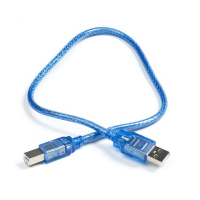 USB A naar B kabel | 30 cm | Blauw