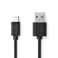 USB A naar C kabel | 100 cm | zwart