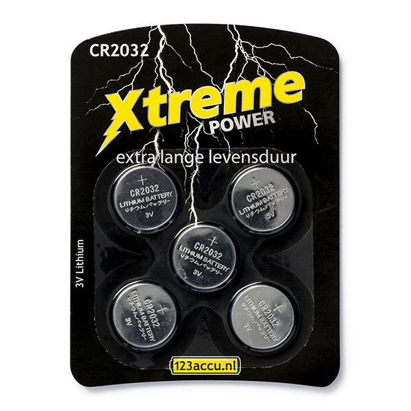 123accu Xtreme Power CR2032 5 stuks 5004LC ADR00046 - 1