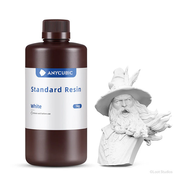 Anycubic3D Anycubic standard resin wit 1 kg SPTWH-105E DLQ06015 - 1