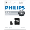 Philips MicroSD geheugenkaart class 10 inclusief SD adapter - 32GB