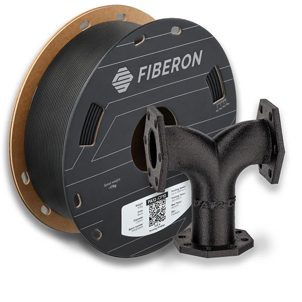 Polymaker Fiberon PA12-CF10 Filament 1,75 mm Black 0,5 kg FG04001 DFP14553 - 1